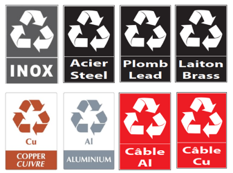 Sub categories scrap metals